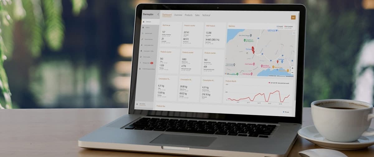 Logiciel SAAS Thermoplan Connect