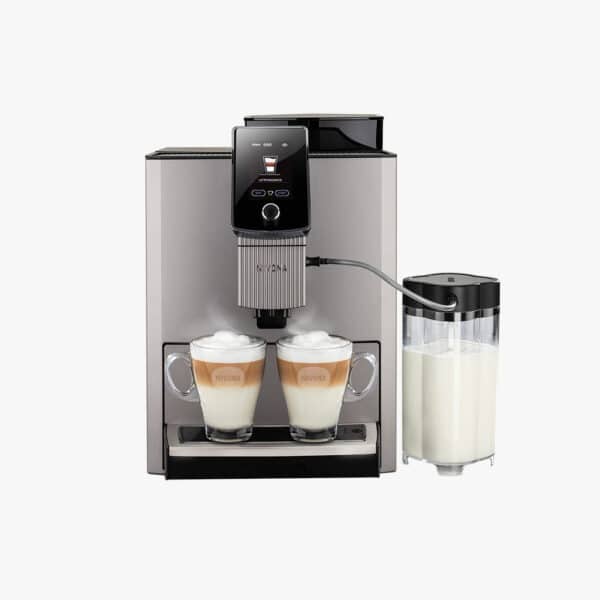 Nivona 1040 de face avec 2 cappuccinos