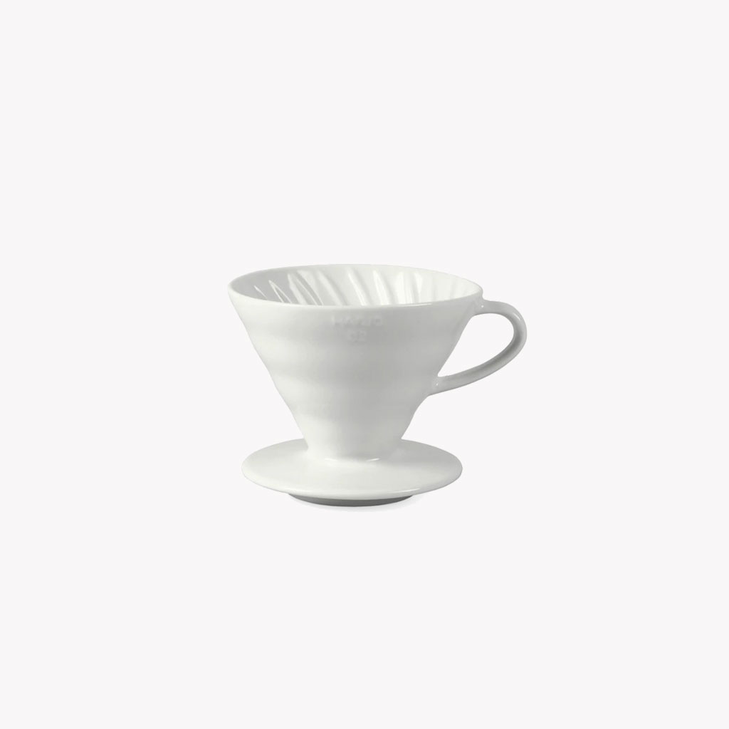 Dripper Hario V60 en porcelaine blanche