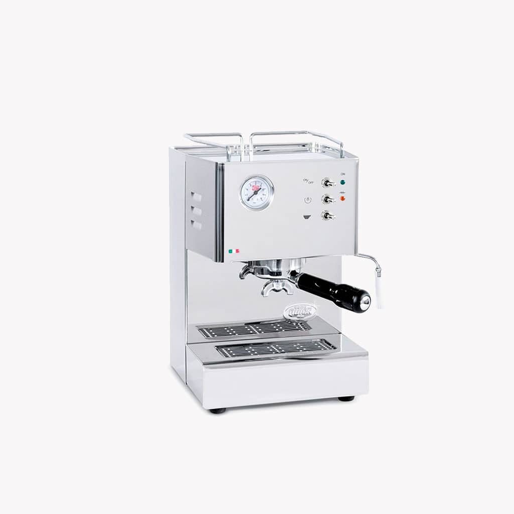 Vue 3/4 de la Quickmill Orion inox